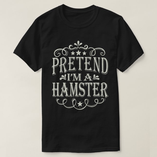 Camiseta Fingir que sou uma fantasia de Halloween de Hamste (Frente do Design)