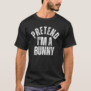 Camiseta Fingir que sou uma fantasia de Halloween preguiços