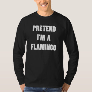 Camiseta Fingir que sou uma fantasia de Halloween preguiços