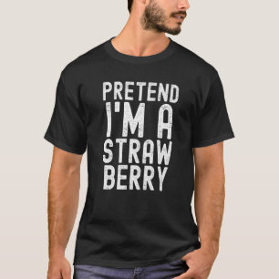 Camiseta Fingir que sou uma fantasia de Halloween preguiços
