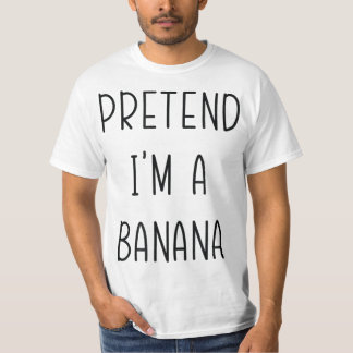 Camiseta Fingir que sou uma fantasia de humor de Dia de as