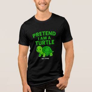 Camiseta Fingir que sou uma fantasia de Natal de Tartaruga