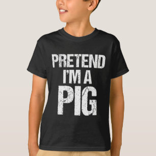 Camiseta Fingir que sou uma Festa de Dias de as Bruxas engr