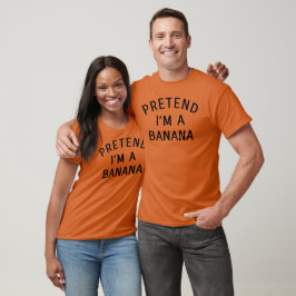 Camiseta Fingir que sou uma festeira preguiçosa do Dia das