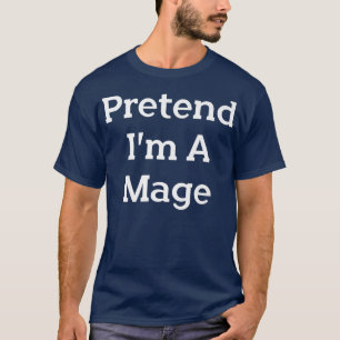 Camiseta Fingir que sou uma festinha festeira preguiçosa, f