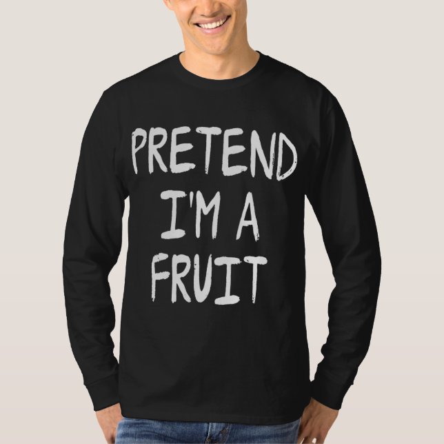 Camiseta Fingir que sou uma Fruta Engraçada Fodora de Hallo (Frente)