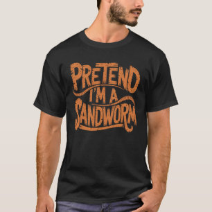 Camiseta Fingir que sou uma ideia de minhoca, Engraçado,