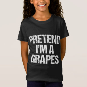 Camiseta Fingir que sou uma Uva Engraçada Fodora de Hallowe