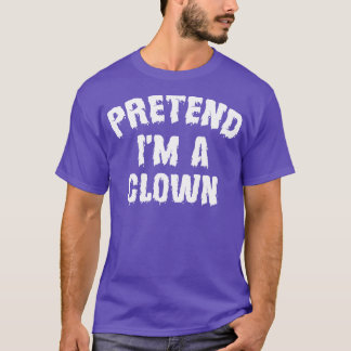 Camiseta Fingir Um Figurino De Dia de as Bruxas engraçado P