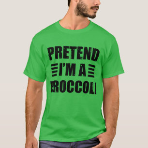 Camiseta Fingir Um Rolo De Brócolis Figurino De Halloween P