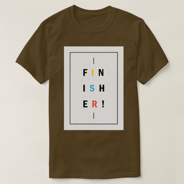 Camiseta Finisher Typo (Frente do Design)