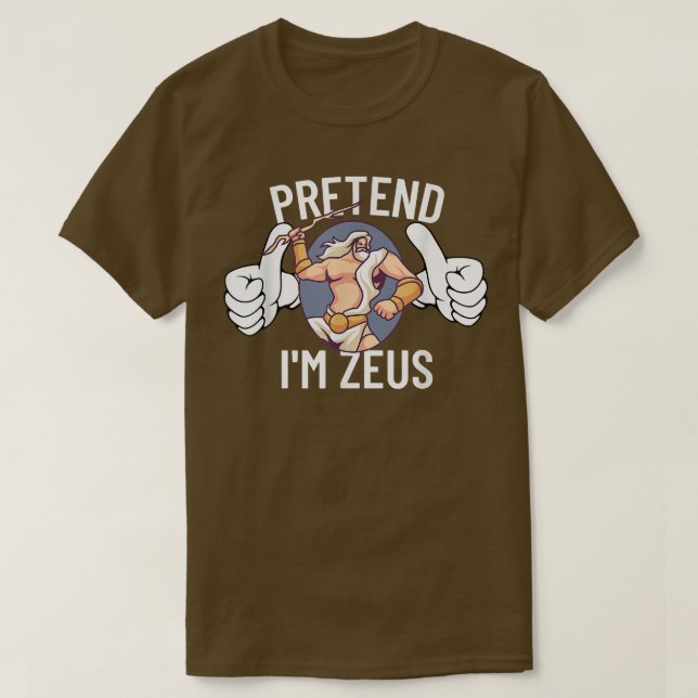 Camiseta Finja Im Zeus Halloween Figurume Medusa Grego758 (Frente do Design)