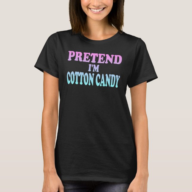 Camiseta Finja que sou Cotton Candy (Frente)