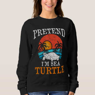 Camiseta Finja que sou Tartaruga Marinha Fantasia Divertida