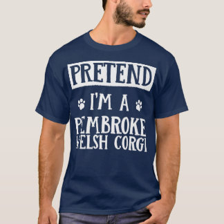 Camiseta Finja Que Sou Um Fato De Halloween De Pembroke Wel