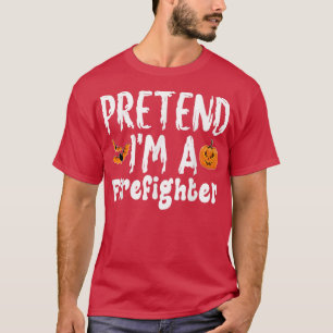 Camiseta Finja Que Sou Um Festa De Figurino De Halloween De