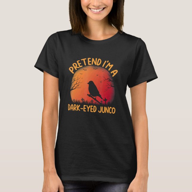 Camiseta Finja que sou um Junco de Olhos Escuros combinando (Frente)
