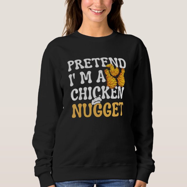 Camiseta Finja que sou um Nugget de Frango que Combina com  (Frente)