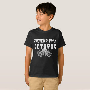 CAMISETA FINJA QUE SOU UM POLVO ROUPA DE HALLOWEEN ENGRAÇAD