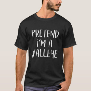 Camiseta Finja que sou um Walleye Costume Engraçado Hallowe