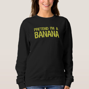 Camiseta Finja que sou uma banana Fantasia de Halloween pre