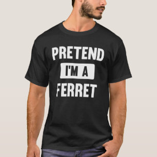 Camiseta Finja que sou uma fantasia de Dia das Bruxas de Fe