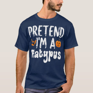 Camiseta Finja Que Sou Uma Festa De Figurino De Platypus Ha