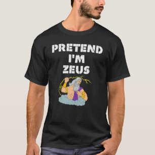 Camiseta Finja que sou Zeus, mitologia grega Deus Cos das B