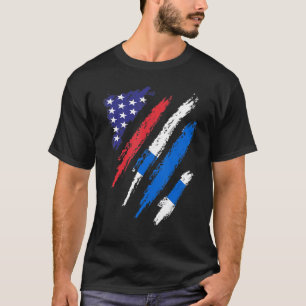 Camiseta Finlândia American Grown Flag USA Patriot Heritage