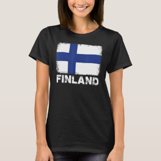 Camiseta Finlandia Bandeira Apoio a Pessoas Finlandesas