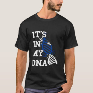 Camiseta Finlândia Está No Meu DNA Molécula Raízes Finlande