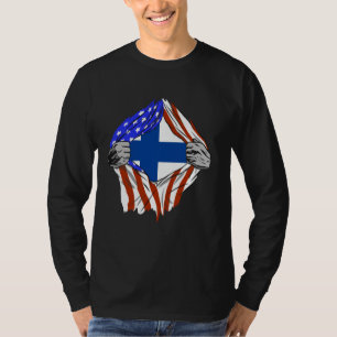 Camiseta Finlândia EUA Finlândia América Latina Orgulho Fin