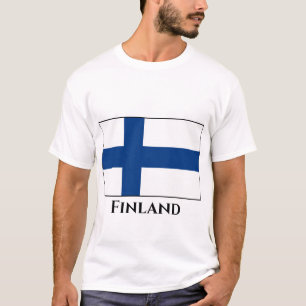 Camiseta Finlândia (finlandês) Bandeira