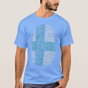 Camiseta Finlândia - Finlândia - Fingerprint Flag