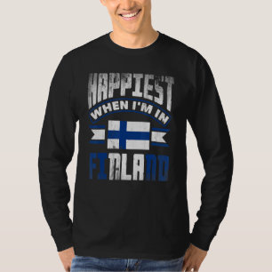 Camiseta Finlândia Finlândia Finlândia Bandeira Mais Tarde 