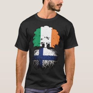 Camiseta Finlândia Irlanda Irlanda Irlanda, Irlanda, Árvore