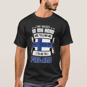 Camiseta Finlândia Na Minha Cabeça