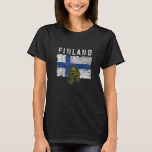 Camiseta Finlândia Para Mulheres Sisu Lapland Lapland Lapll