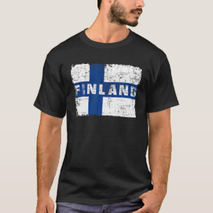 Camiseta Finlândia Sinalizador Finlandês Orgulho de Souve