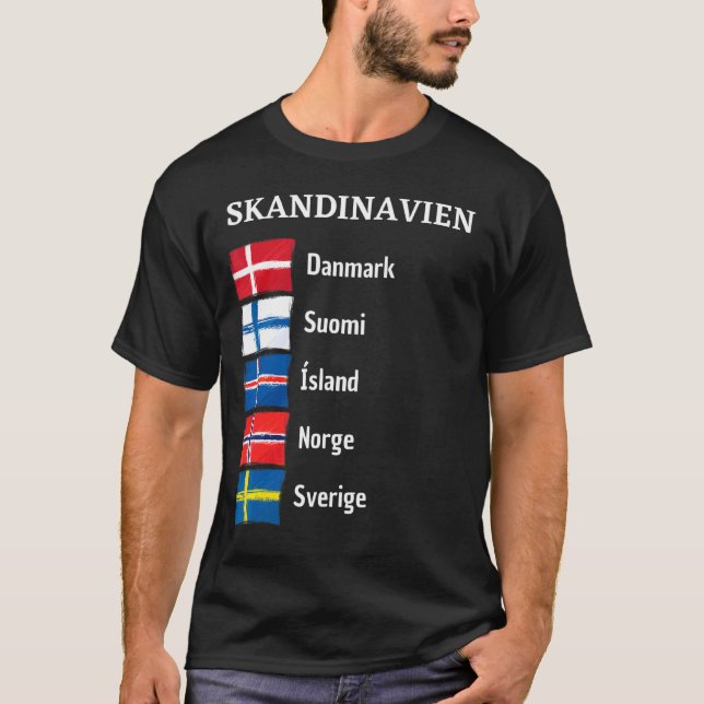 Camiseta Finlândia Suecia Noruega Svergie Suomi Islândia Sc (Frente)