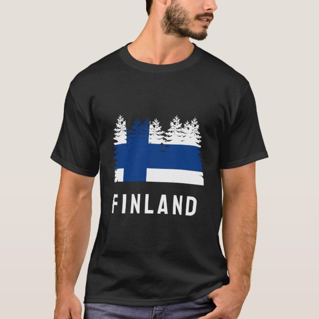 Camiseta Finnish Forest Flag Finland (Frente)