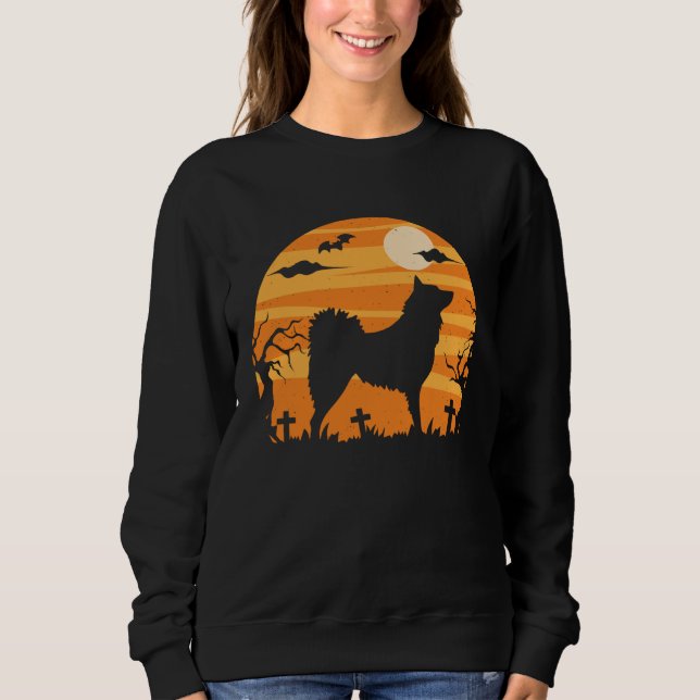 Camiseta Finnish Spitz Halloween  Costume   Mom Dad (Frente)