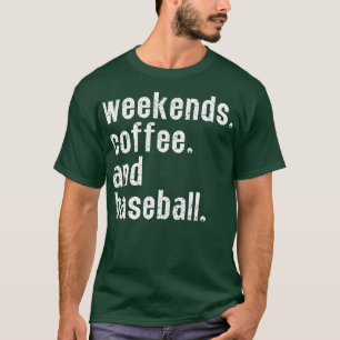 Camiseta Fins de semana Café e Baseball 6