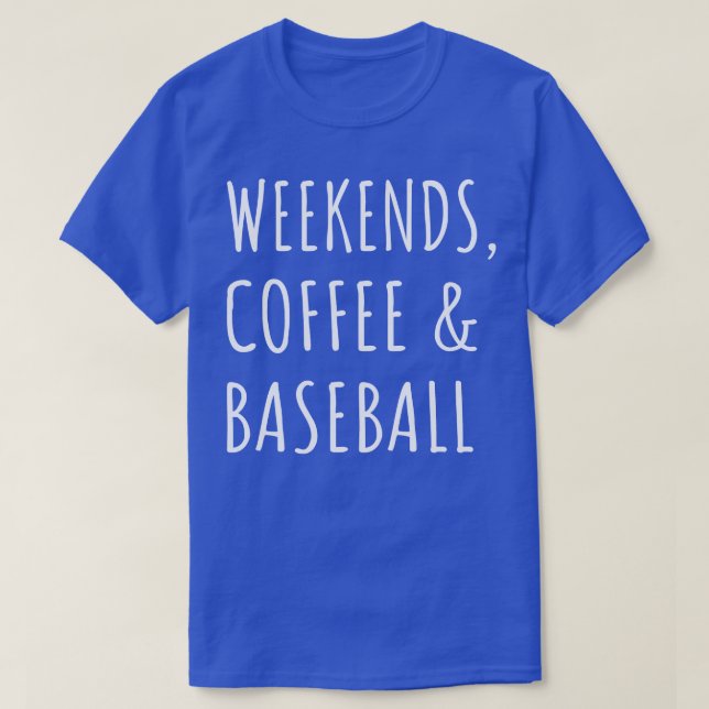 Camiseta Fins De Semana Café E Baseball I (Frente do Design)