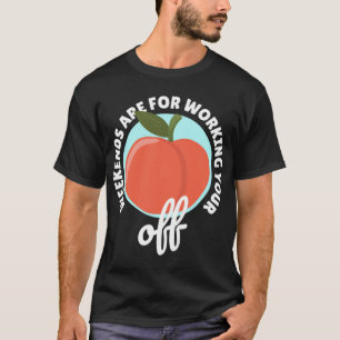 Camiseta Fins de Semana de Pêssego Apricot Clássico de Frut
