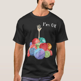 Camiseta Fio de Tricô Crochê I'M Ok - s - Preto - Pequeno