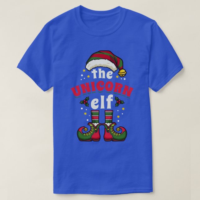 Camiseta Fio de Unicórnio de Natal (Frente do Design)