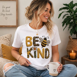 Camiseta Fio Falso Seja Gentil com Abelha