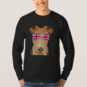 Camiseta Fio Fox Terrier Dog Reino Unido Óculos escuros