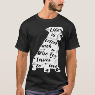 Camiseta Fio Fox Terrier para Cão de Terrier Fox Fio